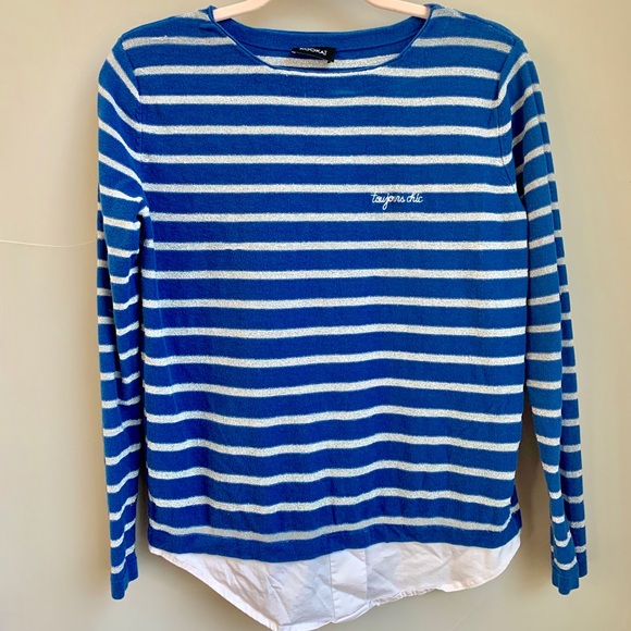 Blue and Silver Sweater. - Picture 1 of 2